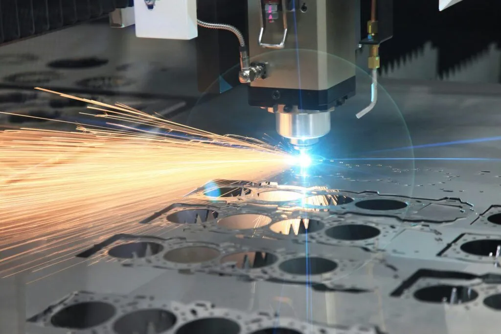 Laser Cutting process at AMG Industries indianapolis facility